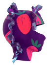 Fruit print balaclava