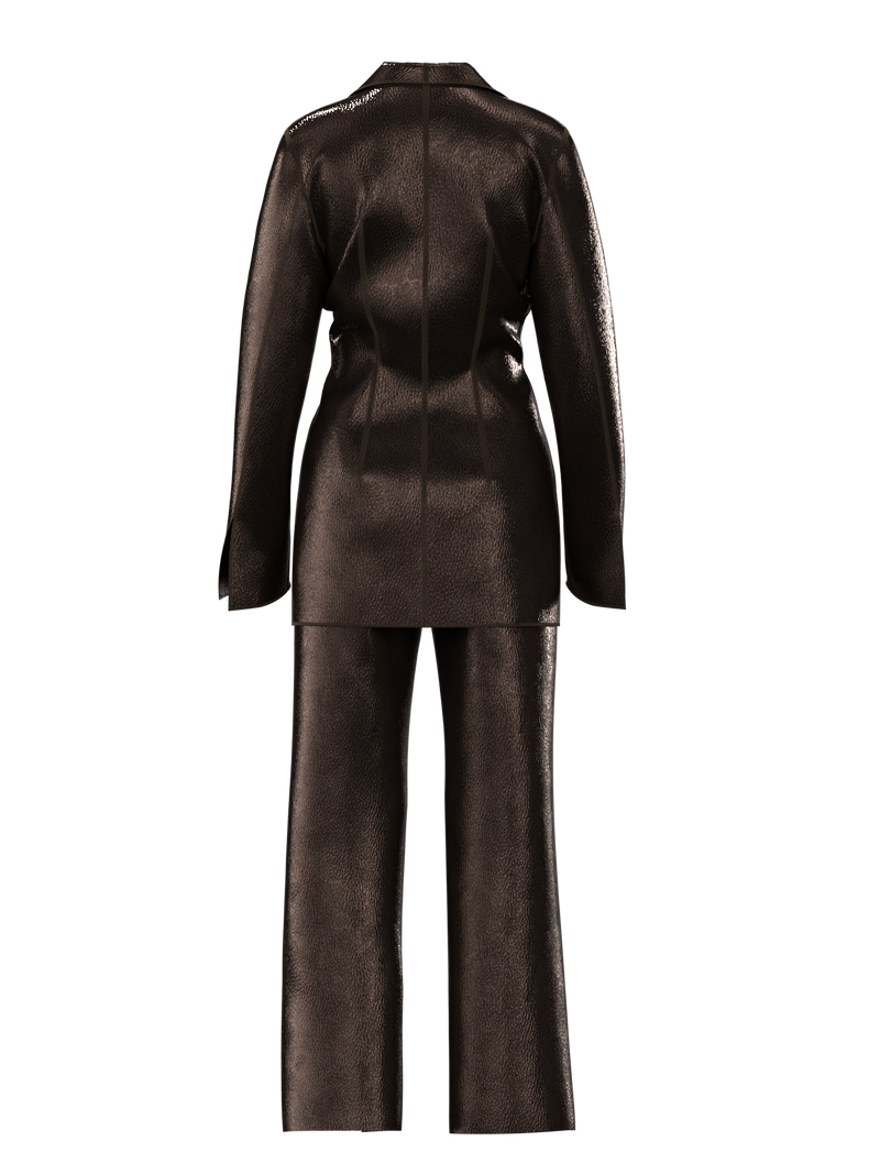 Leather Dark Suit