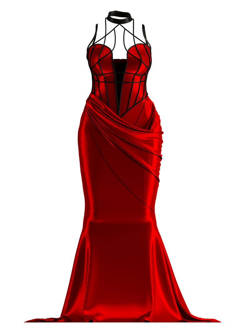 Dress red Nesa