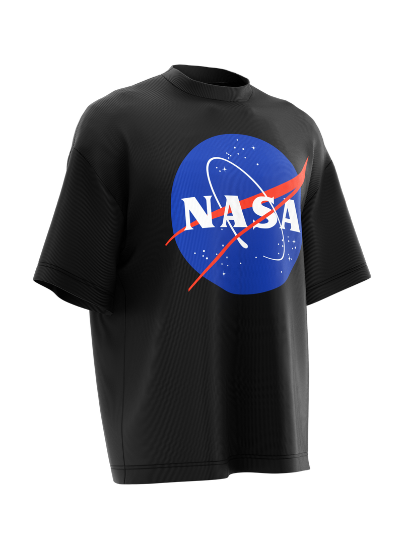 TSHIRT Oversize NASA Insignia logo black