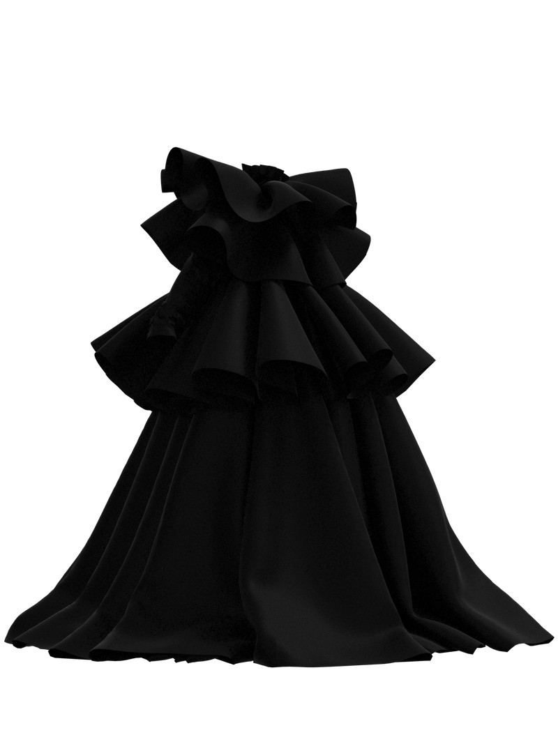 Black Dress_JABOT.LAYERS
