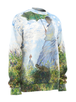 Sweatshirt - Woman with a Parasol - Madame Monet and Her Son