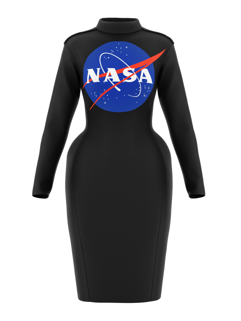 Space dress NASA Insignia logo black