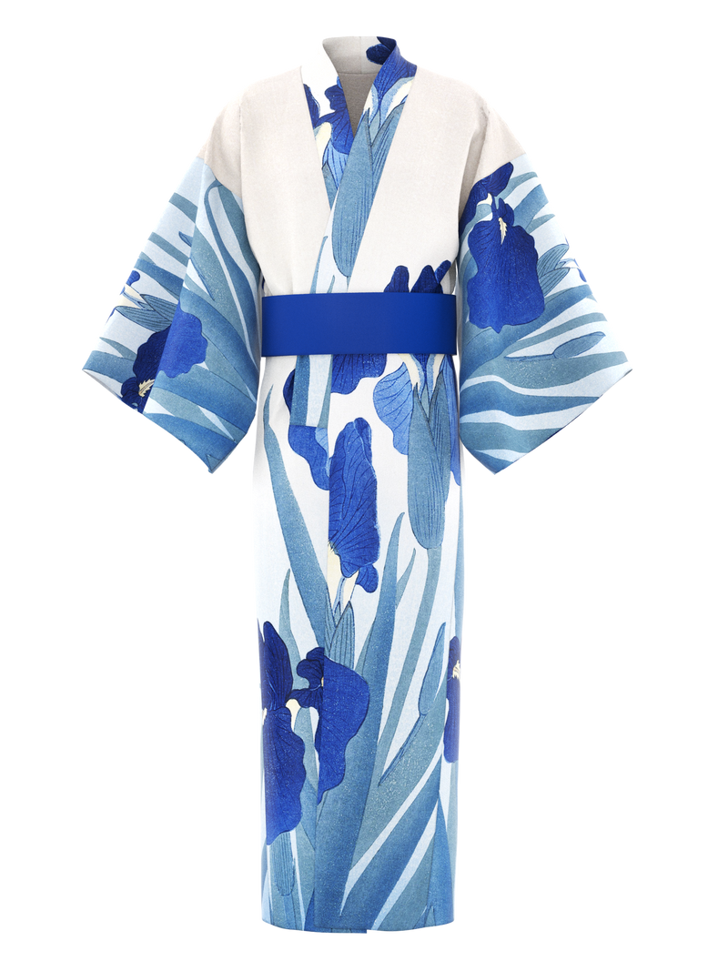 Kimono male long - Irises