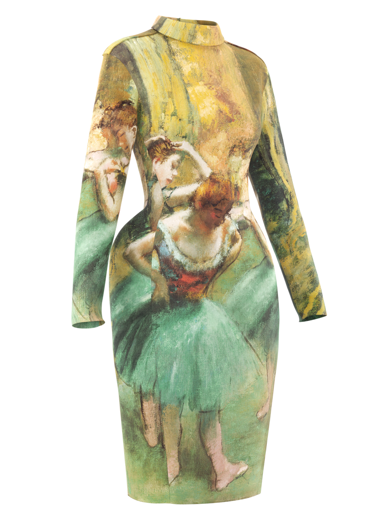 Space dress - Dancers Pink and Green