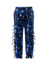Blue Matrix Joggers