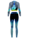 reflective tight pants sport suit