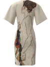 Dress - Standing Nude woman with a Patterned Robe