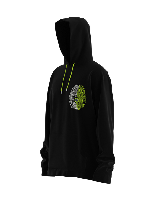 Spine or Technology? Green Hoodie