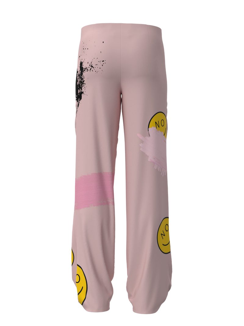 Trousers “No” pink