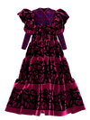 Velvet Ruffle Gown
