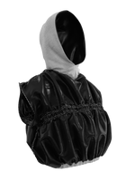 Cropped hooded vest
