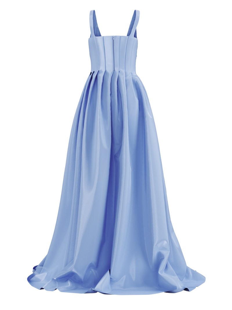 Buy Sky Blue Neoprene Dress for Girls Online