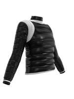 Puffer jacket with shoulder detail