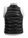 Puffer vest with shoulder detail