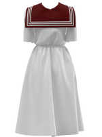 I Find It It’s Forever Sailor Dress White and Red