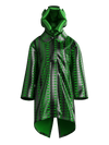 Digital Lettering Puffy Jacket GREEN