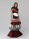 Abstract face gown