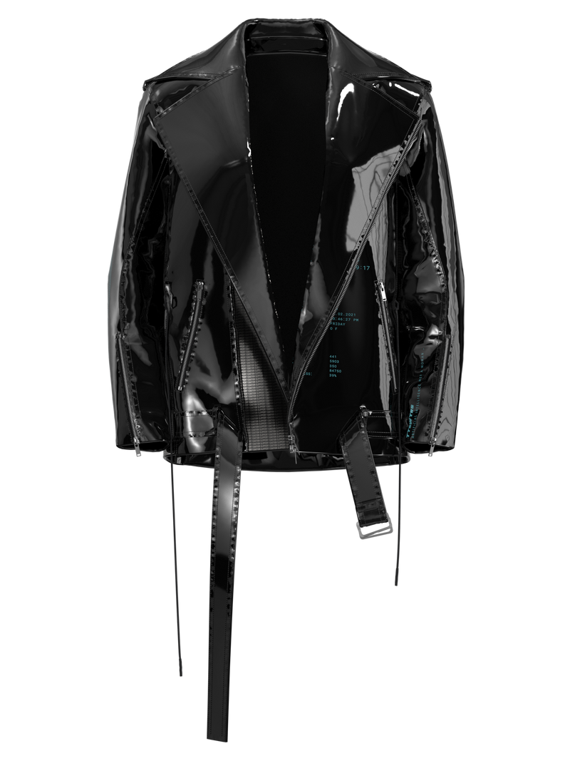 Black lacquer Robot jacket