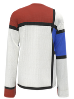 Longsleeve T-Shirt- Composition No. II with Red and Blue
