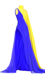LUVI: Chiffon crepe dress