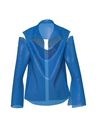 Semi-Transparent Blue Blazer by Nina Doll