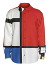 Shirt-Composition with Red, Blue and Yellow