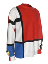 Sweatshirt-Composition with Red, Blue and Yellow