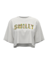 Smiley® print plush T-shirt
