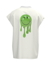 Sleeveless T-shirt with Smiley® drip print