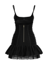Vintage Y2K Satin Ruched Mini Dress