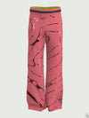 Trousers aniconic pink