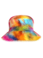 Fur bucket hat