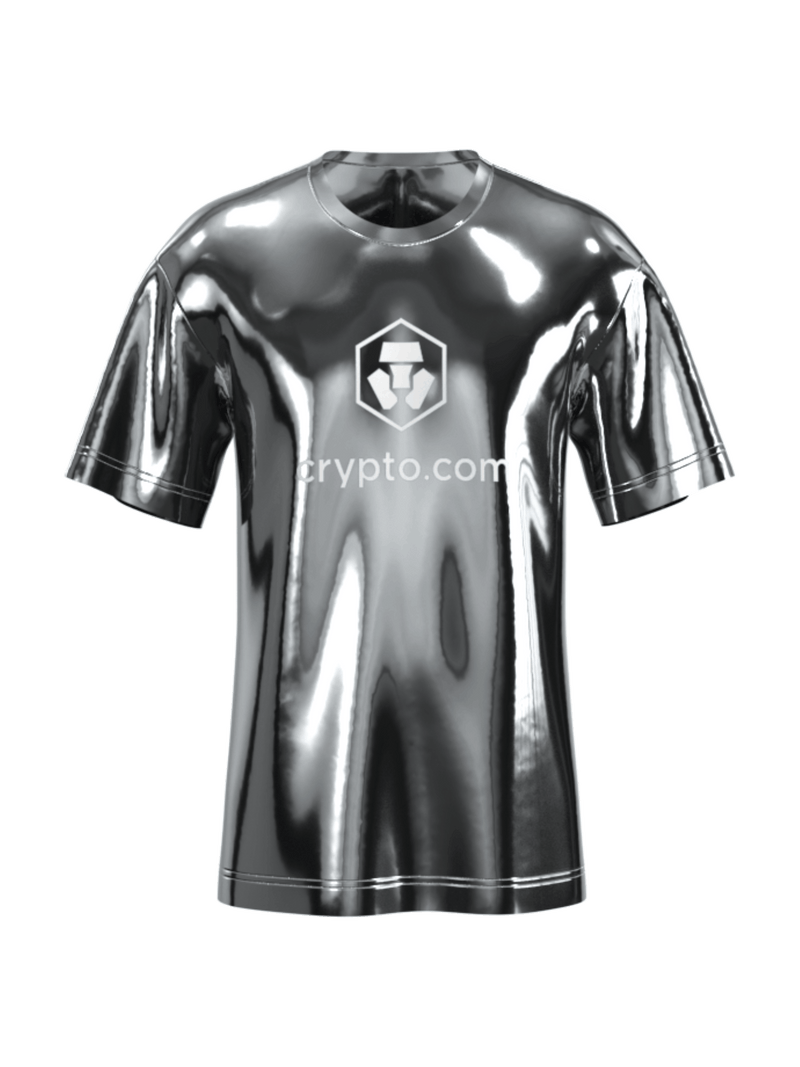 DRESSX - Crypto.com Meta T-shirt #1 Silver