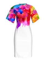Dress - color splash on white