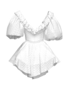 SCALLOP WHITE DRESS