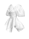 SCALLOP WHITE DRESS