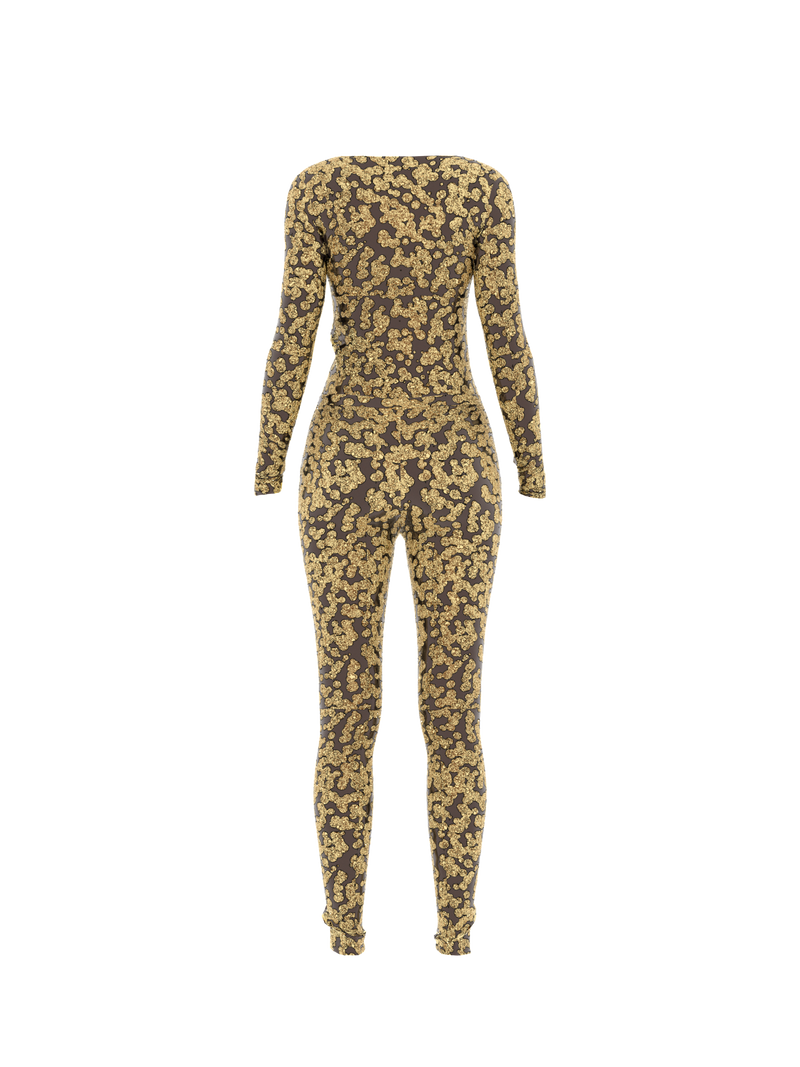 Overall Suit Gold Matte