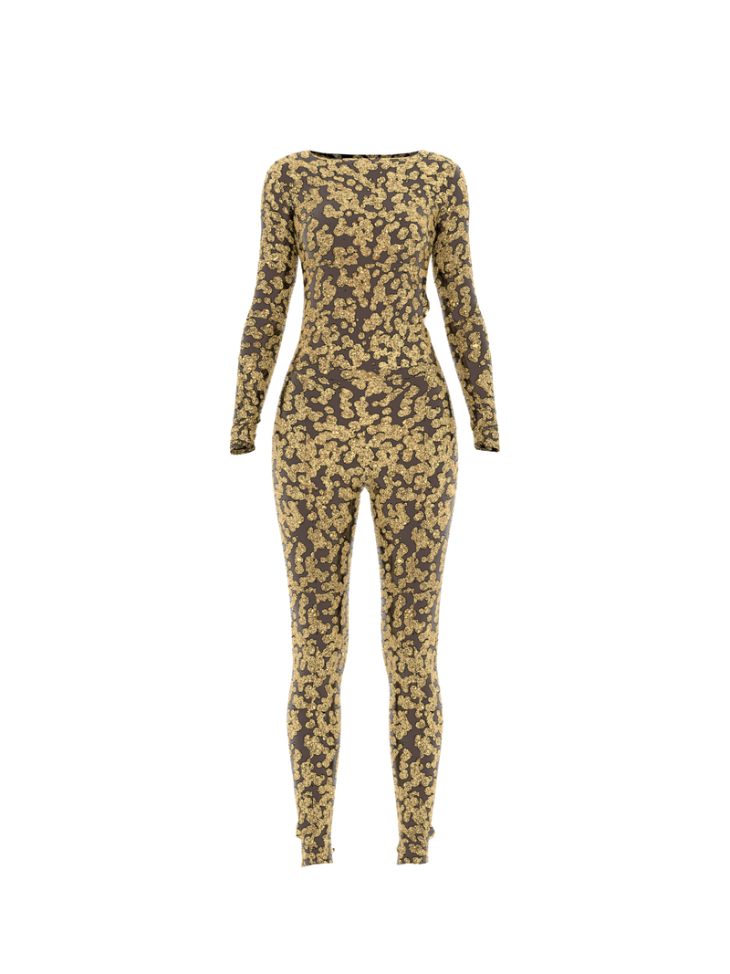 Overall Suit Gold Matte