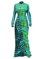 Maxi plastic dress