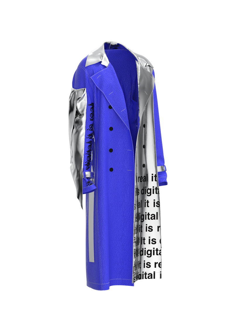 Coat Yves Klein by digital.fashion.princess