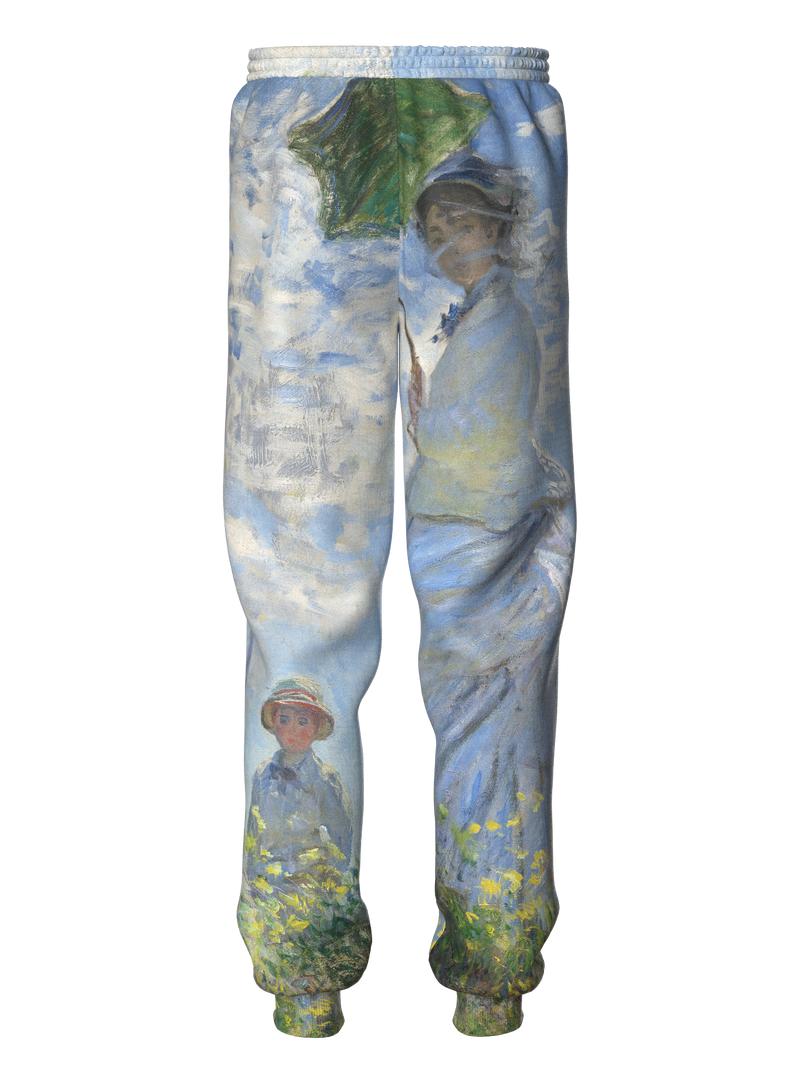 Sweatpants - Woman with a Parasol - Madame Monet and Her Son
