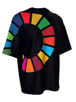 T-shirt with color wheel - black