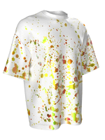 T-shirt with color splash white