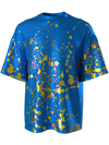 T-shirt with color splash blue