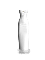 SEQUINED WHITE GOWN